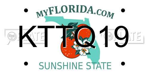 KTTQ19 Florida License Plate