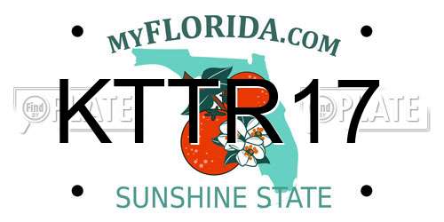 KTTR17 Florida License Plate