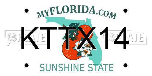 KTTX14 Florida License Plate