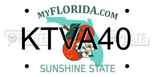 KTVA40 Florida License Plate