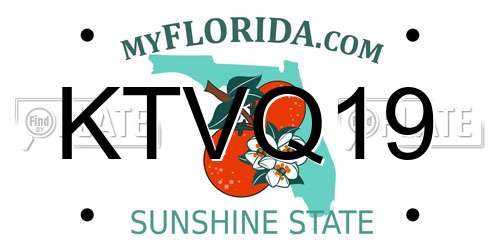 KTVQ19 Florida License Plate