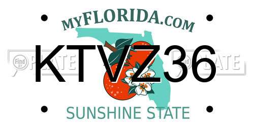 KTVZ36 Florida License Plate