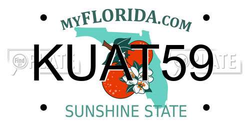 KUAT59 Florida License Plate
