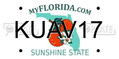 KUAV17 Florida License Plate