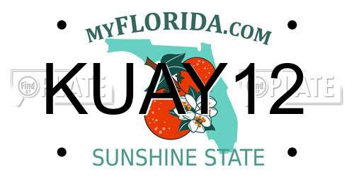 KUAY12 Florida License Plate