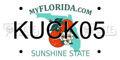KUCK05 Florida License Plate