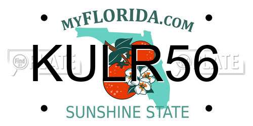 KULR56 Florida License Plate