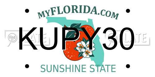 KUPY30 Florida License Plate