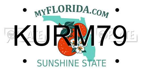 KURM79 Florida License Plate