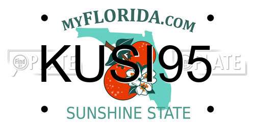 KUSI95 Florida License Plate