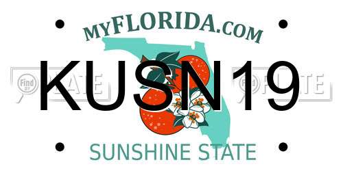 KUSN19 Florida License Plate
