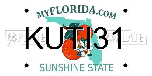 KUTI31 Florida License Plate