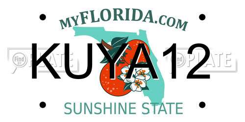 KUYA12 Florida License Plate