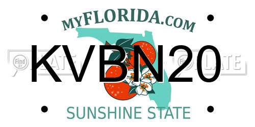 KVBN20 Florida License Plate
