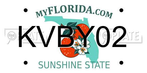 KVBY02 Florida License Plate