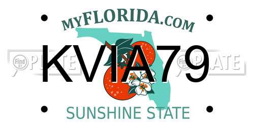 KVIA79 Florida License Plate