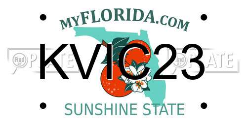 KVIC23 Florida License Plate