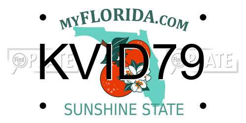 KVID79 Florida License Plate