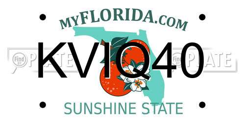 KVIQ40 Florida License Plate