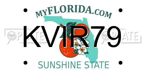 KVIR79 Florida License Plate