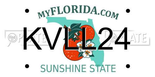 KVLL24 Florida License Plate