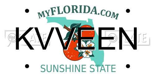 KVVEEN Florida License Plate