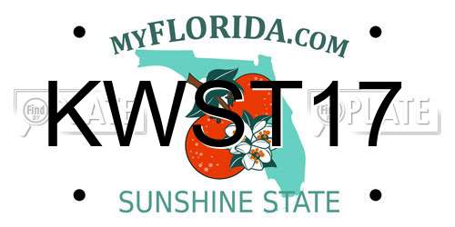 KWST17 Florida License Plate