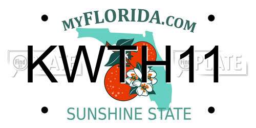 KWTH11 Florida License Plate