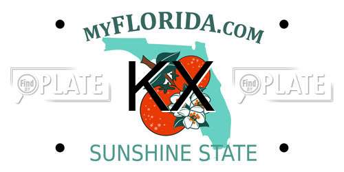 KX Florida License Plate