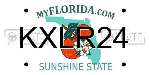 KXLR24 Florida License Plate