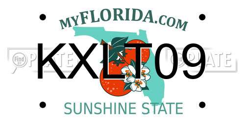 KXLT09 Florida License Plate
