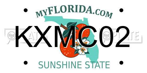 KXMC02 Florida License Plate