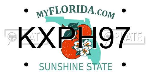 KXPH97 Florida License Plate