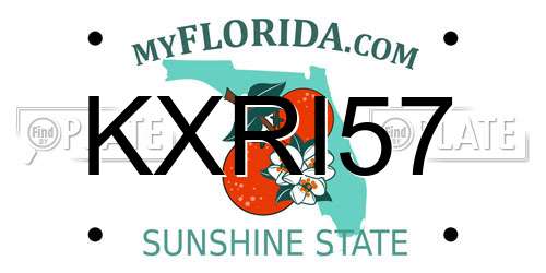 KXRI57 Florida License Plate