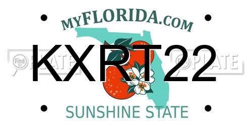 KXRT22 Florida License Plate