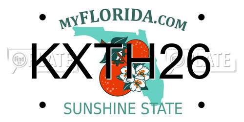 KXTH26 Florida License Plate
