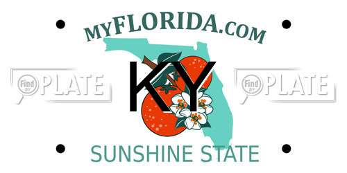 KY Florida License Plate