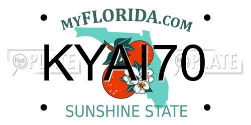 KYAI70 Florida License Plate