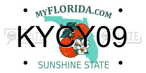 KYCY09 Florida License Plate