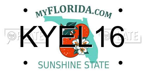 KYEL16 Florida License Plate