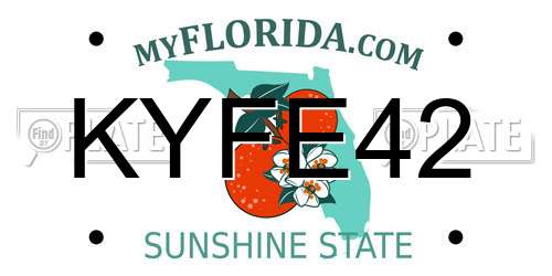 KYFE42 Florida License Plate