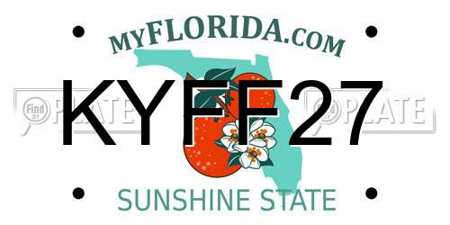 KYFF27 Florida License Plate