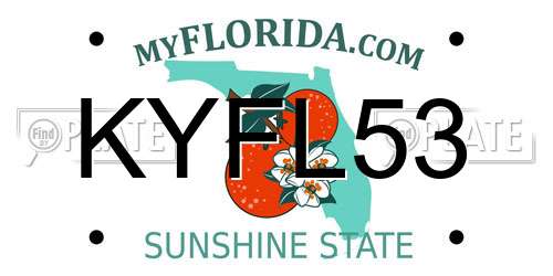 KYFL53 Florida License Plate