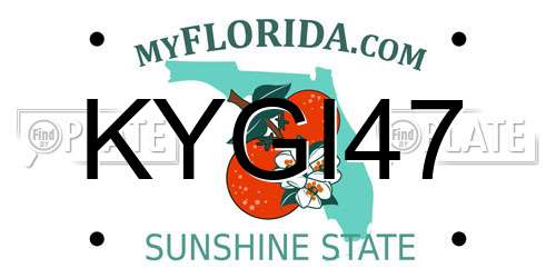 KYGI47 Florida License Plate