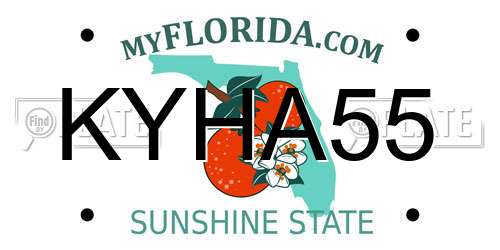KYHA55 Florida License Plate