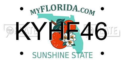 KYHF46 Florida License Plate