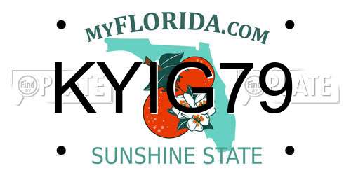 KYIG79 Florida License Plate