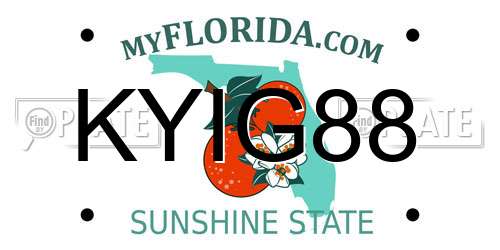 KYIG88 Florida License Plate