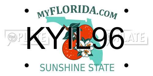 KYIL96 Florida License Plate