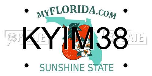 KYIM38 Florida License Plate